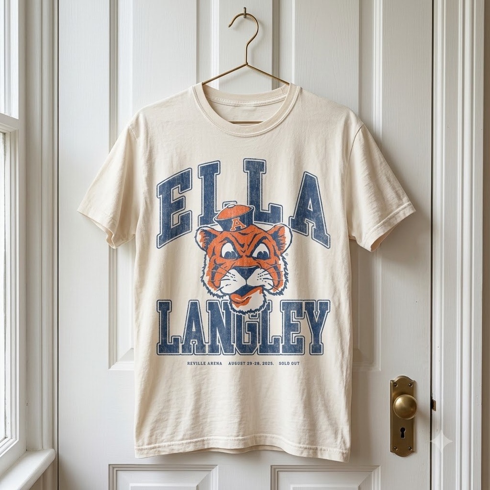 Ella Langley off white Graphic Short Sleeve Tee